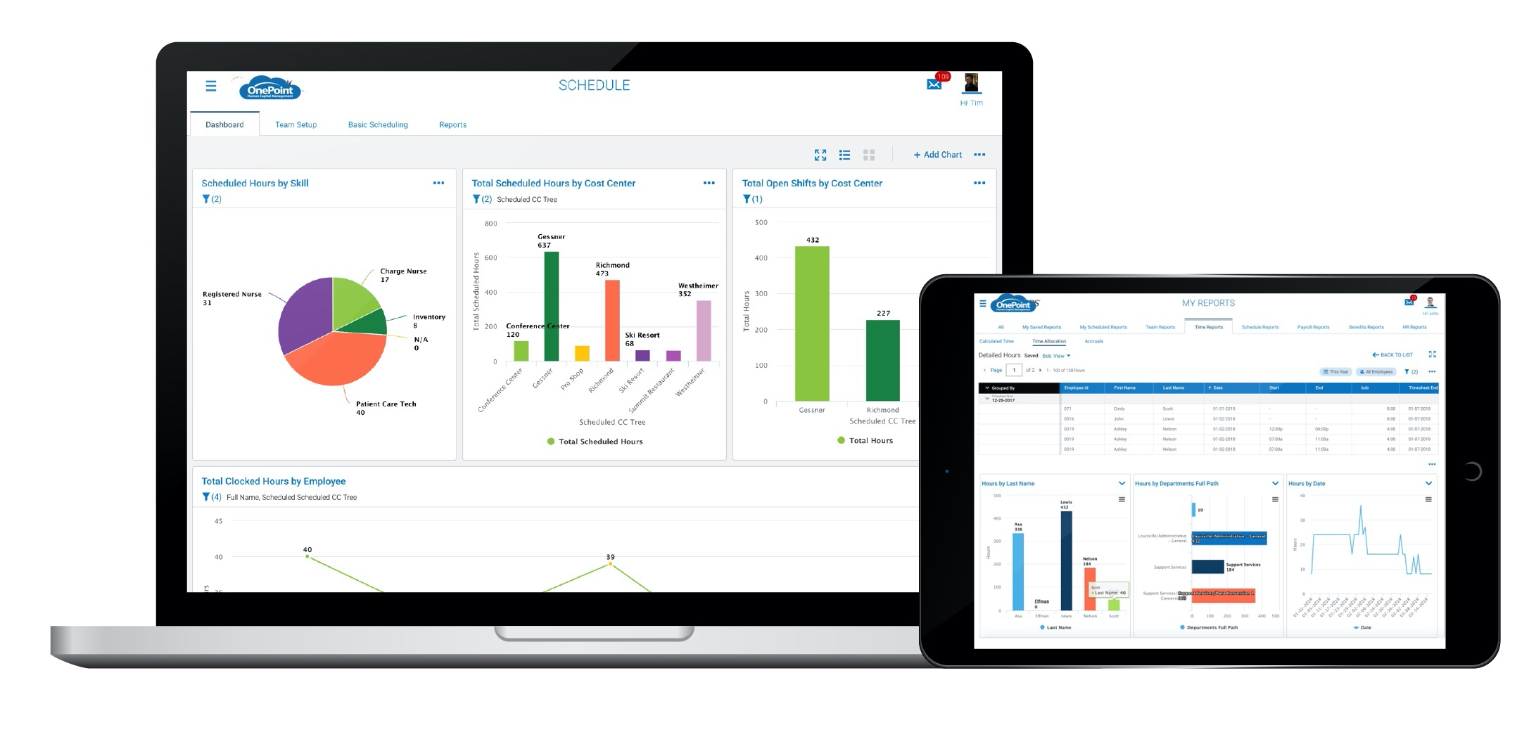 screenshot of OnePoint HCM